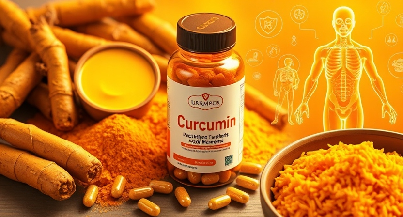 Curcumin, the active compound in turmeric, and its powerful anti-inflammatory and antioxidant benefits